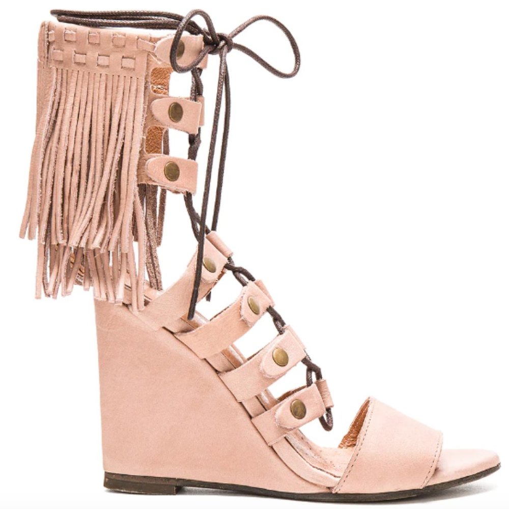 Free People Solstice Fringe Wedge